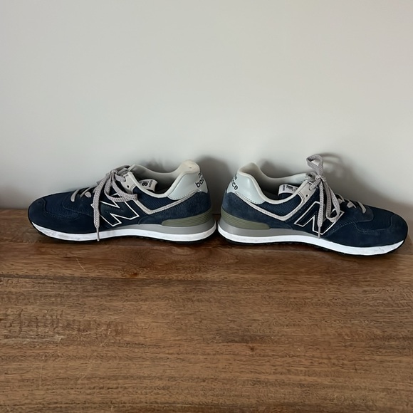 New Balance Navy Blue 574 Sneakers - Picture 2 of 8